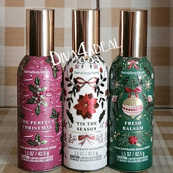 3X Bath & Body Works CHRISTMAS 2025 1.5 oz Concentrated Room Sprays - Picture 1 of 1